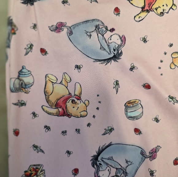 Disney Winnie The Pooh Lounge Pants Pink Womens Sleep Joggers Size Medium - Picture 5 of 6